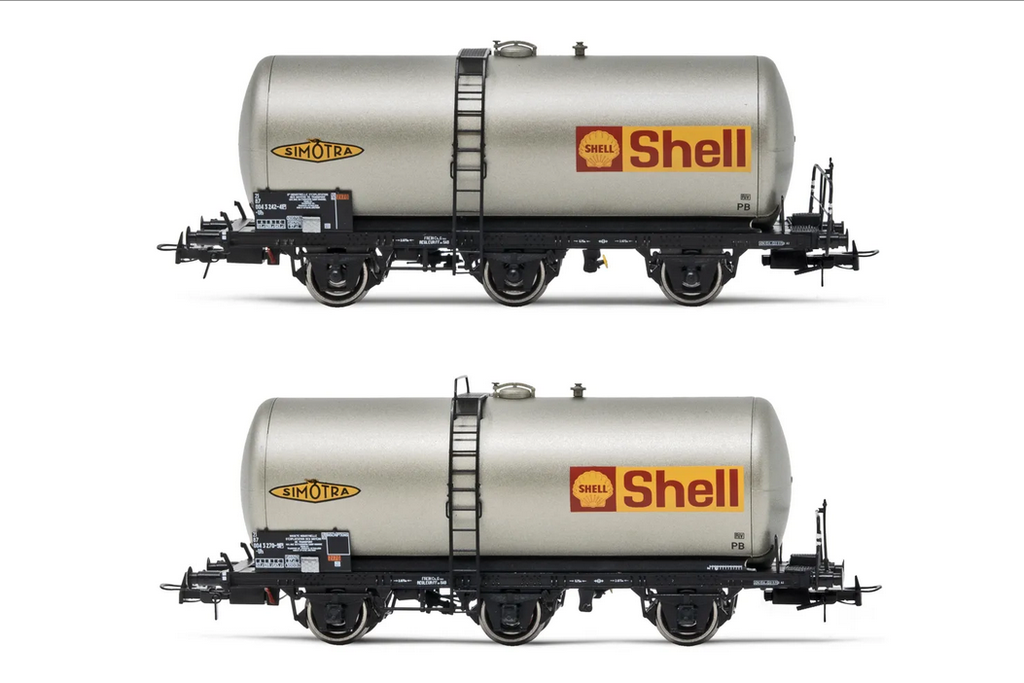 Jouef : 2 Wagons Citerne à 3 essieux Shell 