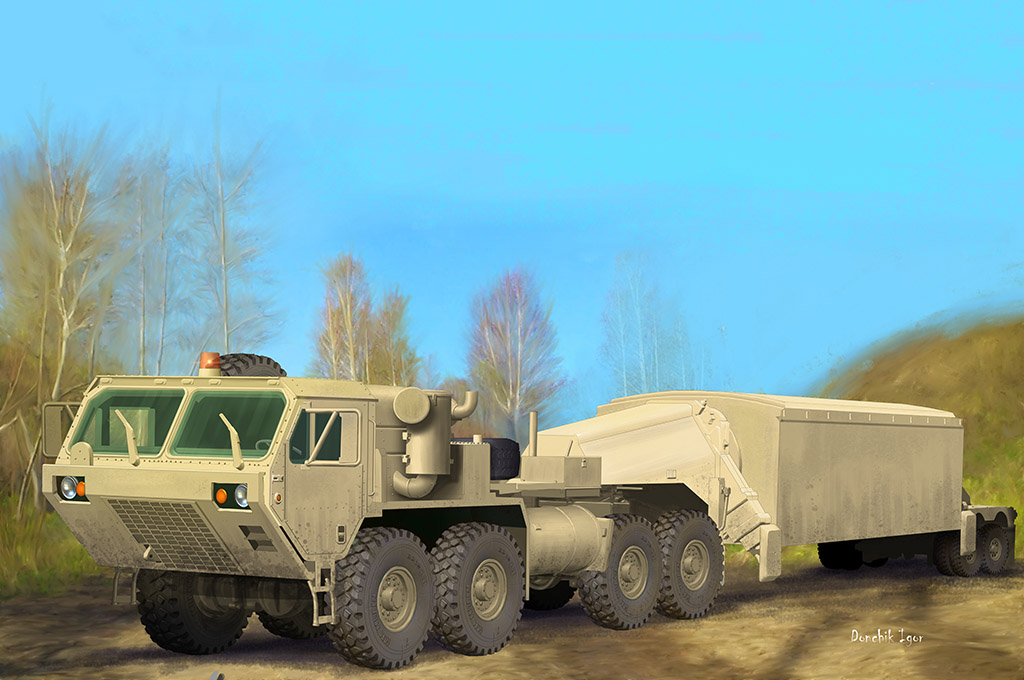 Trumpeter : M983 Tractor with AN/TPY-2 X Band Radar