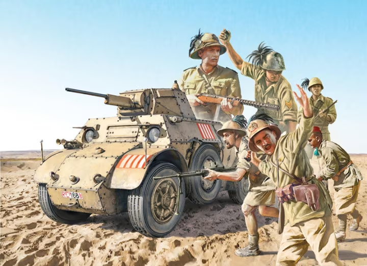 Italeri : Autoblinda AB 41 with Bersaglieri El Alamein