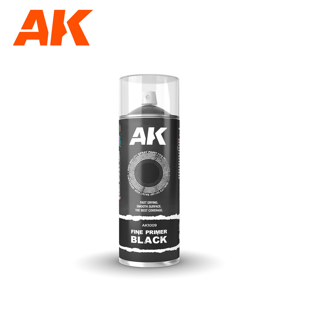 Ak : Spray Fine Primer Black │ 400ml