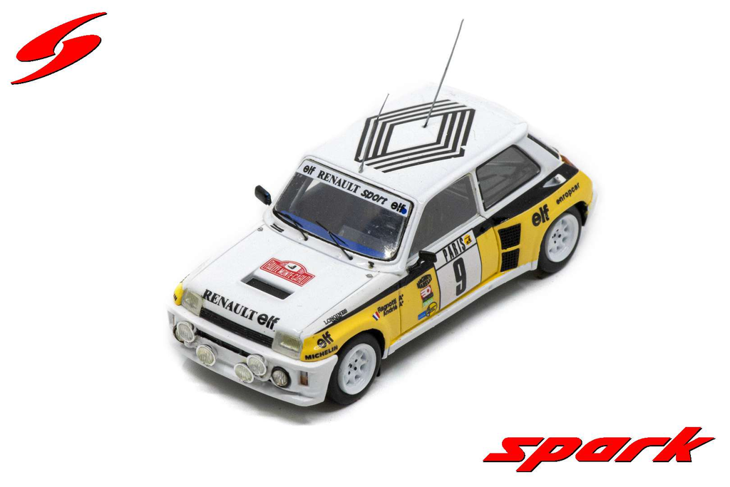 Spark : Renault 5 Turbo No.9 7th Rallye monte Carlo 1983 J. Ragnotti - J-M. Andrié