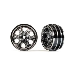 Traxxas : Jante Bronco Chrome Noir 1.0 (x2) TRX-4M