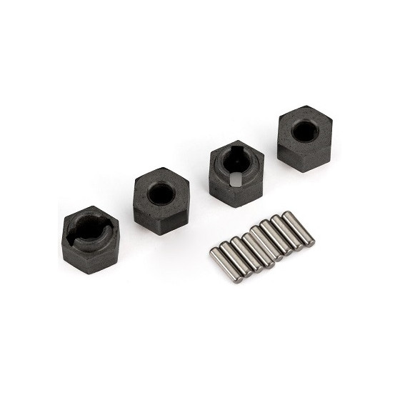 Traxxas : Hexagone de roue Composite 7mm + Pins (8Pcs) │ TRX-4M