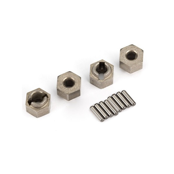 Traxxas : Hexagone de roue Métal 7mm + Pins (8Pcs) │ TRX-4M