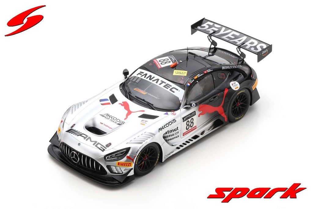 Spark Model : Mercedes-AMG GT3 No.88 AMG Team AKKODIS ASP Winner 24H Spa 2022 R. Marciello - D. Juncadella - J. Gounon 