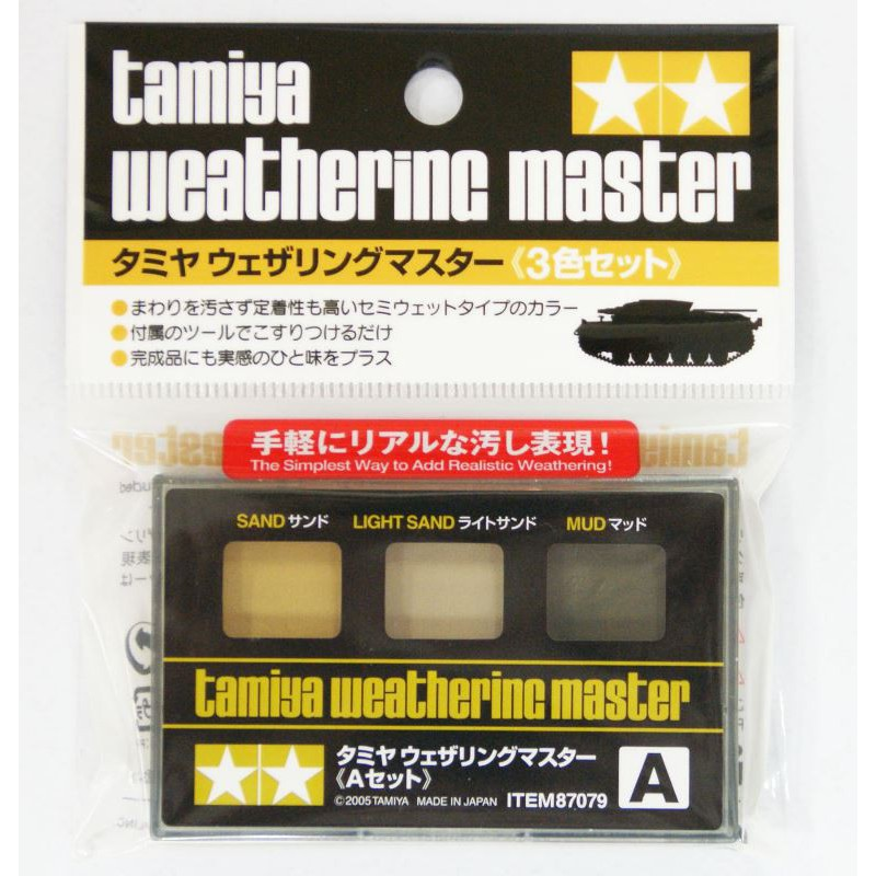 Tamiya : Palette de Weathering Master -A- [Sand/Light Sand/Mud]