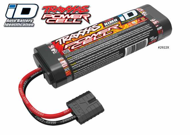 Traxxas ID : Accu NiMh 7.2V - 3000Mah (Traxxas ID-Plug)