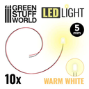 Green Stuff : Leds 5mm - Blanc Chaud (10pcs)