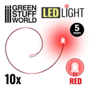 Green Stuff : Leds 5mm - Rouge (10pcs)