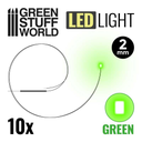 Green Stuff : Leds 2mm - Vert (10pcs)