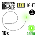 Green Stuff : Leds 1mm - Vert (10pcs)