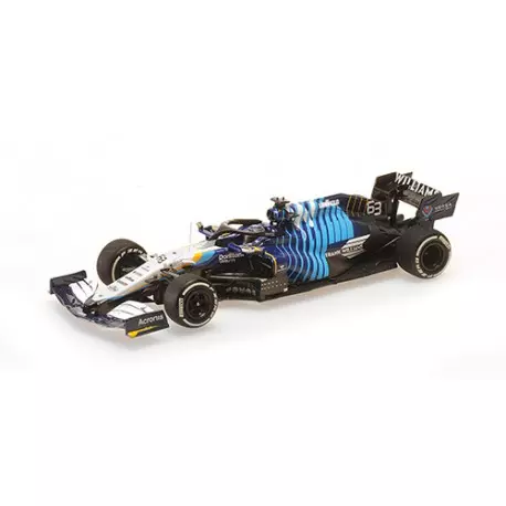 Minichamps : Williams Mercedes FW43B 63 George Russell F1 2021 Arabie Saoudite