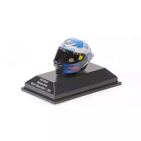 Minichamps : Casque Helmet AGV 1/8 Valentino Rossi Moto GP Misano Race 2 2020