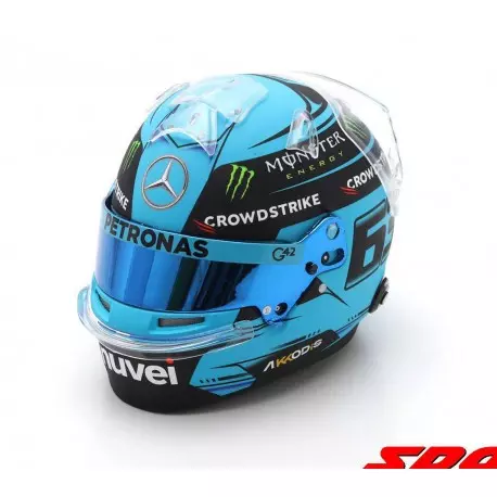 Spark : Casque Helmet  F1 2023 George Russell Mercedes