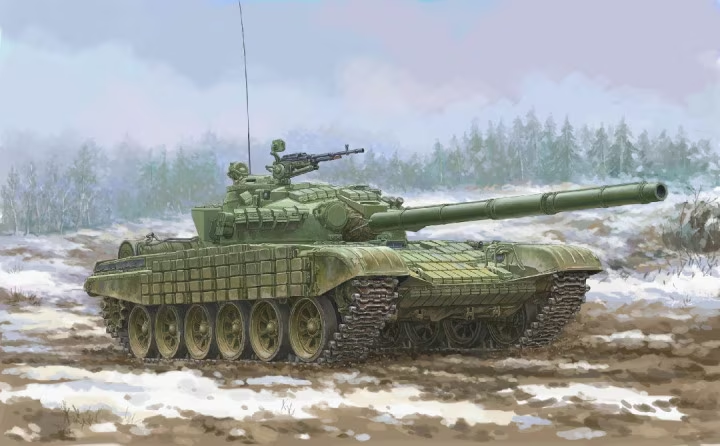 Hobby Boss : T-72 Ural with Kontakt-1 Reactive Armor