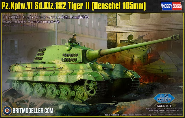 Hobby Bosss : Pz.Kpfw.VI Sd.Kfz.182 Tiger II (Henschel 105mm)