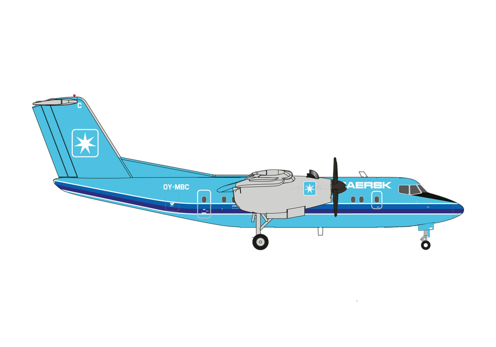 Herpa : Maersk Air De Havilland Canada DHC-7 - OY-MBC