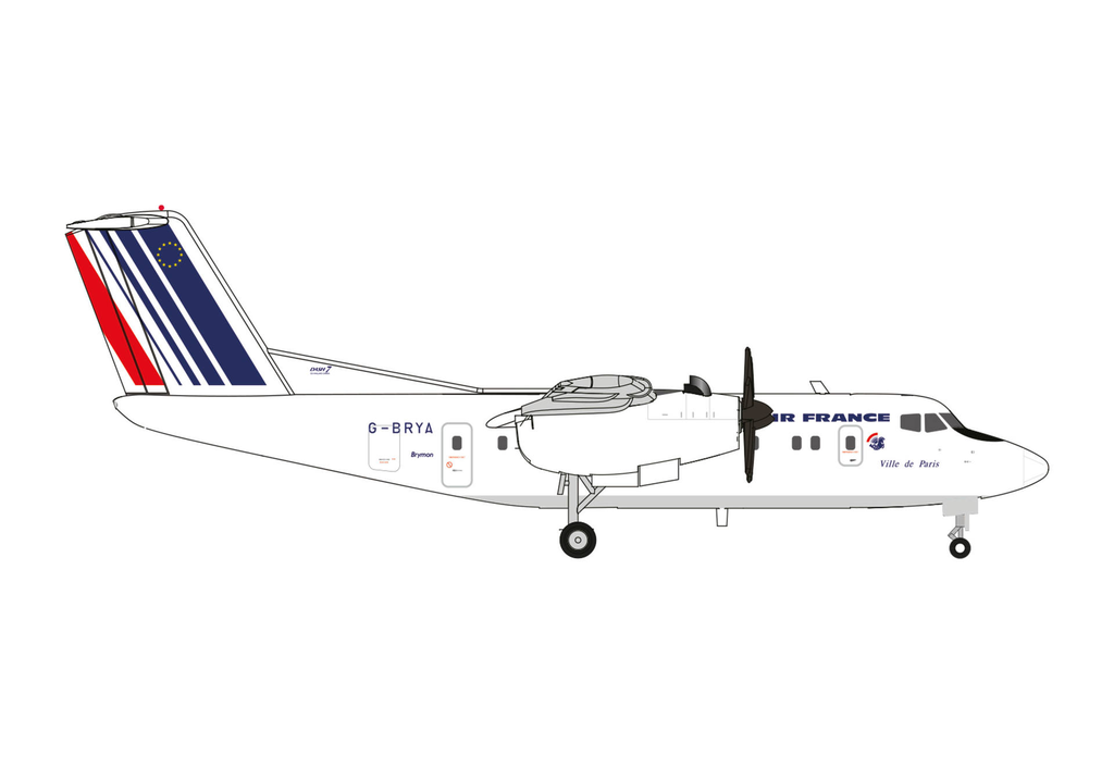 Herpa : Air France De Havilland Canada DHC-7 – G-BRYA Ville de Paris