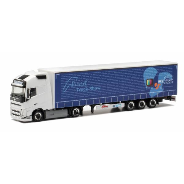 Herpa : Volvo FH5 Gl. XL lowliner with curtainside semitrailer SFT / Rüssel Truckshow