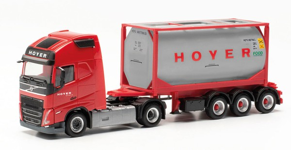 Herpa : Volvo FH Gl. 2020 Tankcontainer-Sattelzug „Hoyer“ (Hamburg)