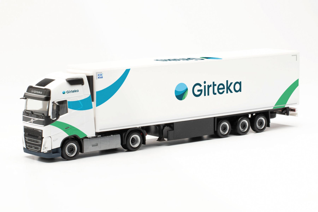 Herpa : Volvo FH GL XL 2020 Kühlkoffer-Sattelzug Girteka (Litauen/Vilnius)