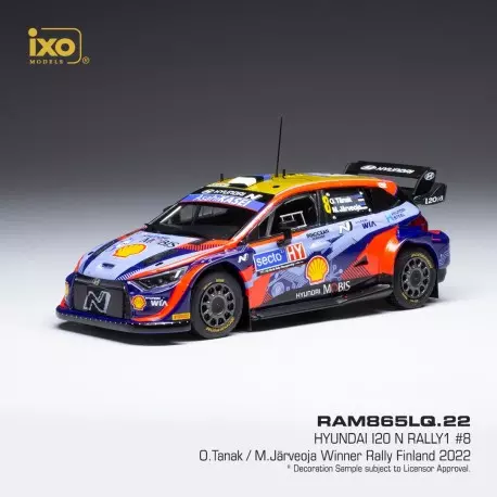 Ixo models : Hyundai i20 N Rally1 8 Rallye de Finlande 2022 Tanak - Jarveoja