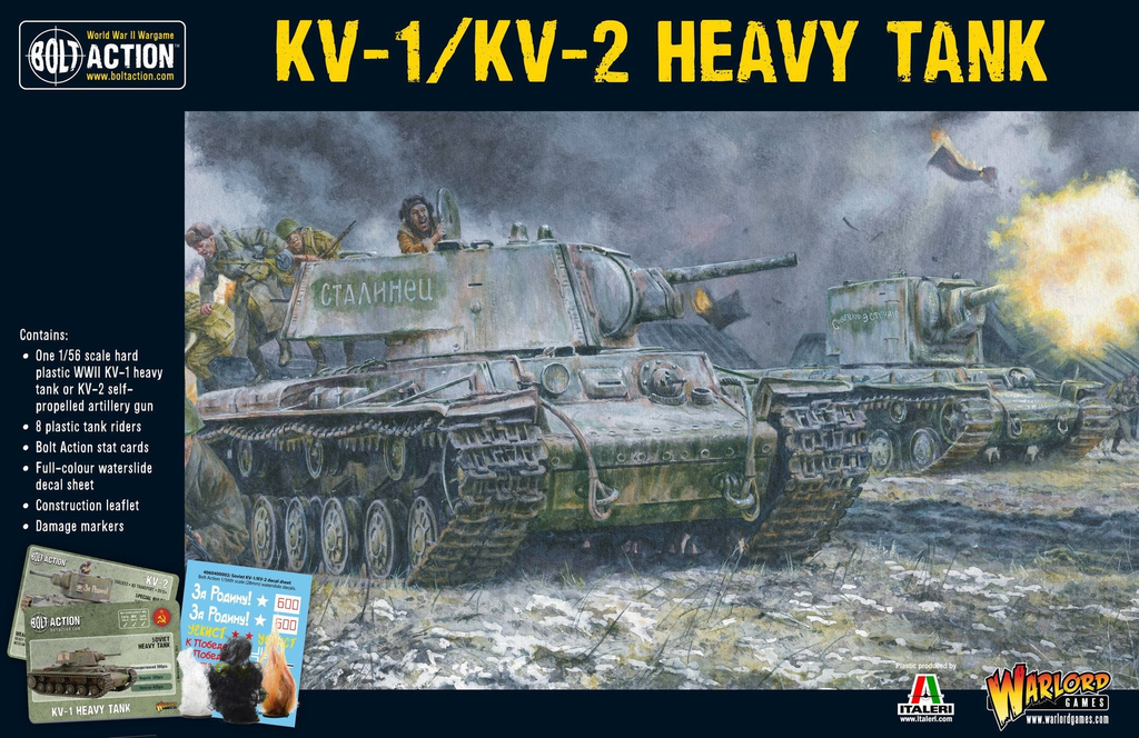 Bolt Action : KV-1/KV-2 Heavy tank │ Early - Mid - Late