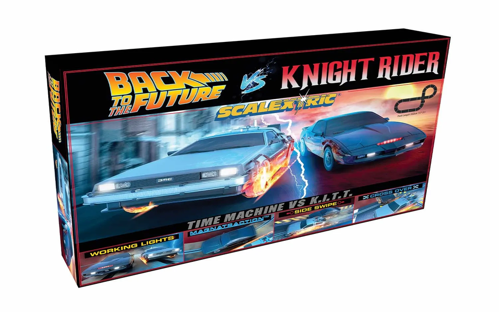 Scalextric : Circuit Time Machine et KITT