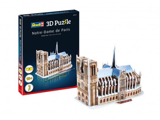 Revell : Notre-Dame de Paris │15.3x8x11.5cm - 3D Puzzle 