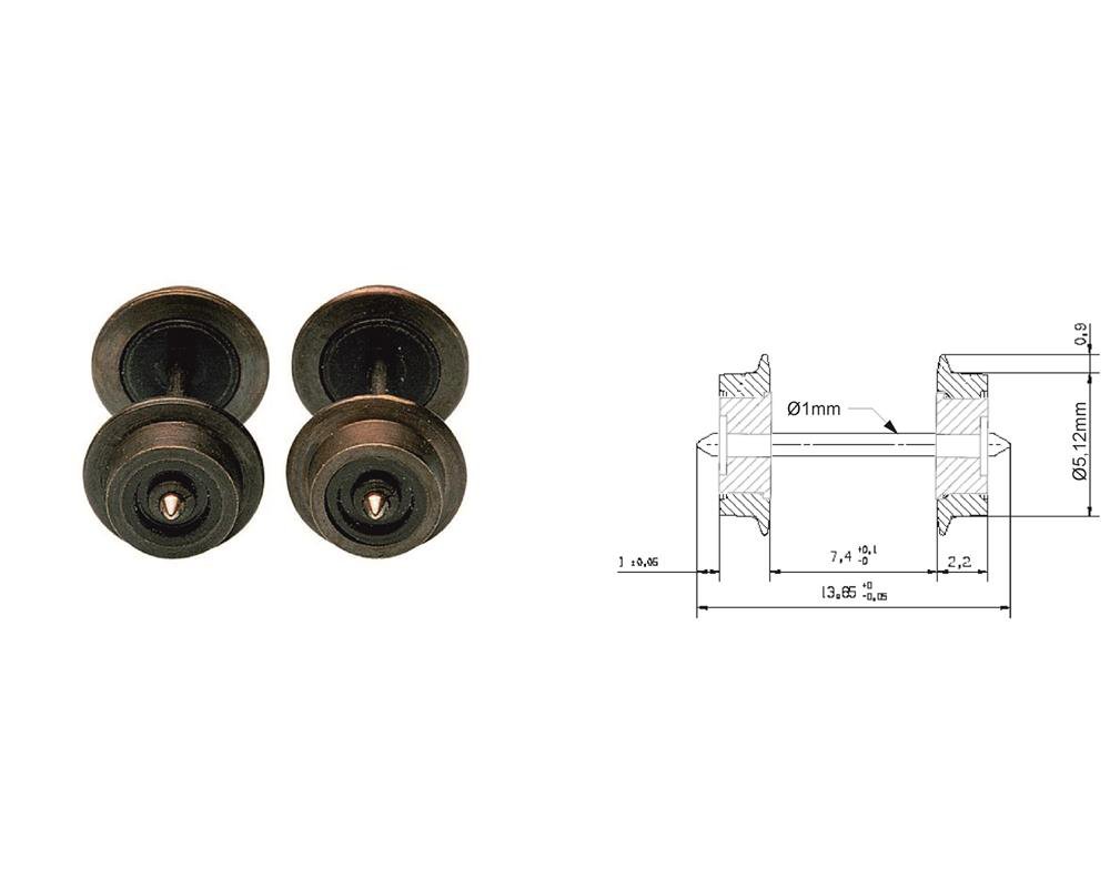 Fleischman : Essieux 5mm              