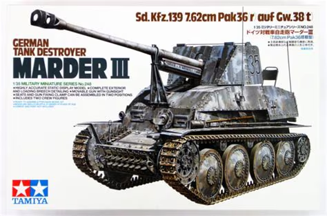 Tamiya : German Tank Destroyer Marder III
Sd.Kfz.139 7.62cm Pak36(r) auf Gw.38(t)