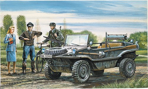 Italeri : Kfz. II VW Typ 166 : Schwimmwagen