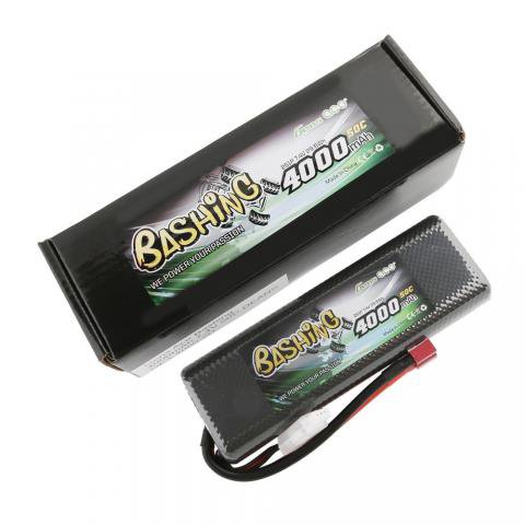 Gens Ace BASHING Pack Lipo 7.4V (2S) - 4000Mah 50C (Dean-Plug)