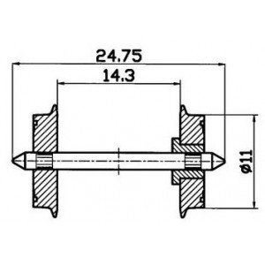 Roco : ESSIEUX METALL. ISOLES NE