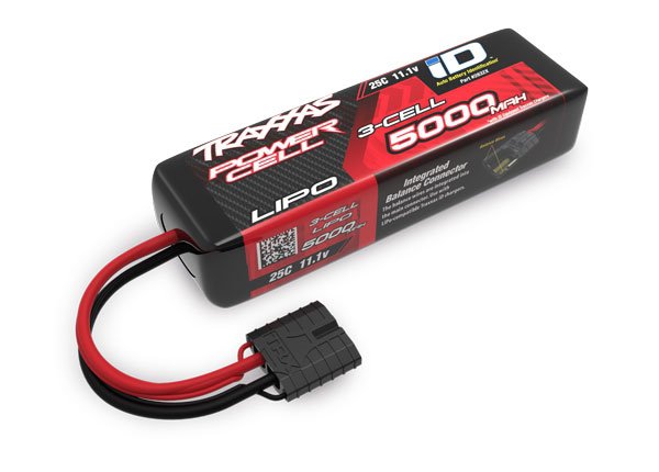 Traxxas ID : Accu Lipo (Court) 11.1V (3S) - 5000Mah 25C (Traxxas ID Plug)