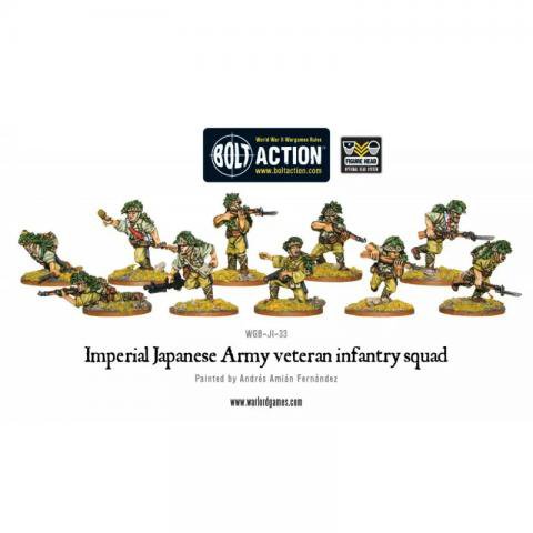 Bolt Action : Japanese Veteran Infantry Squad │ Early - Mid - Late