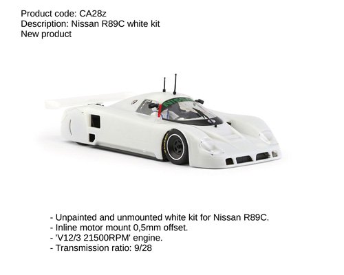 Slotit NISSAN R89C WHITE KIT