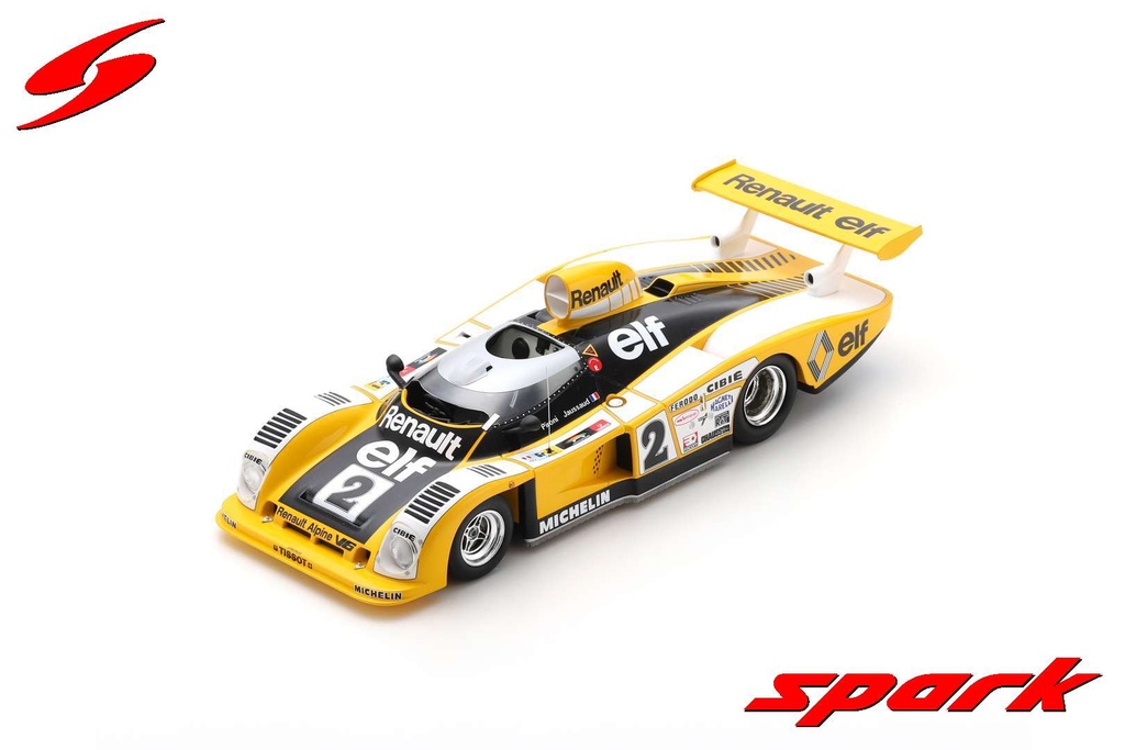 Spark model : Alpine A 442 B No.2 Winner 24H Le Mans 1978 D. Pironi - J-P. Jaussaud With Acrylic Cover