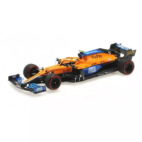 Minichamps : McLaren Mercedes MCL35M 4 F1 Grand Prix de Russie Pole Position 2021 Lando Norris