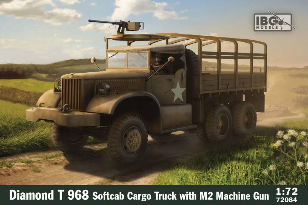 IBG : Diamond T 968 Softcab Cargo Truck with M2 Machine Gun