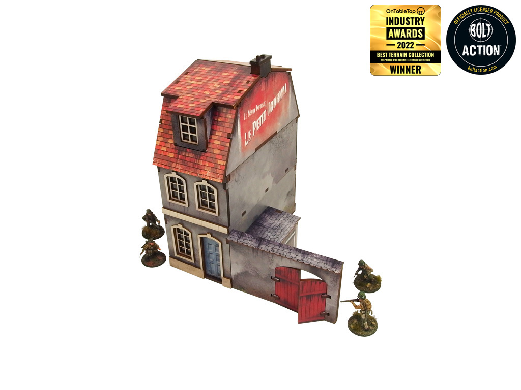 Micro Art Studio : WW2 Normandy Townhouse 1 │ Pre Painted