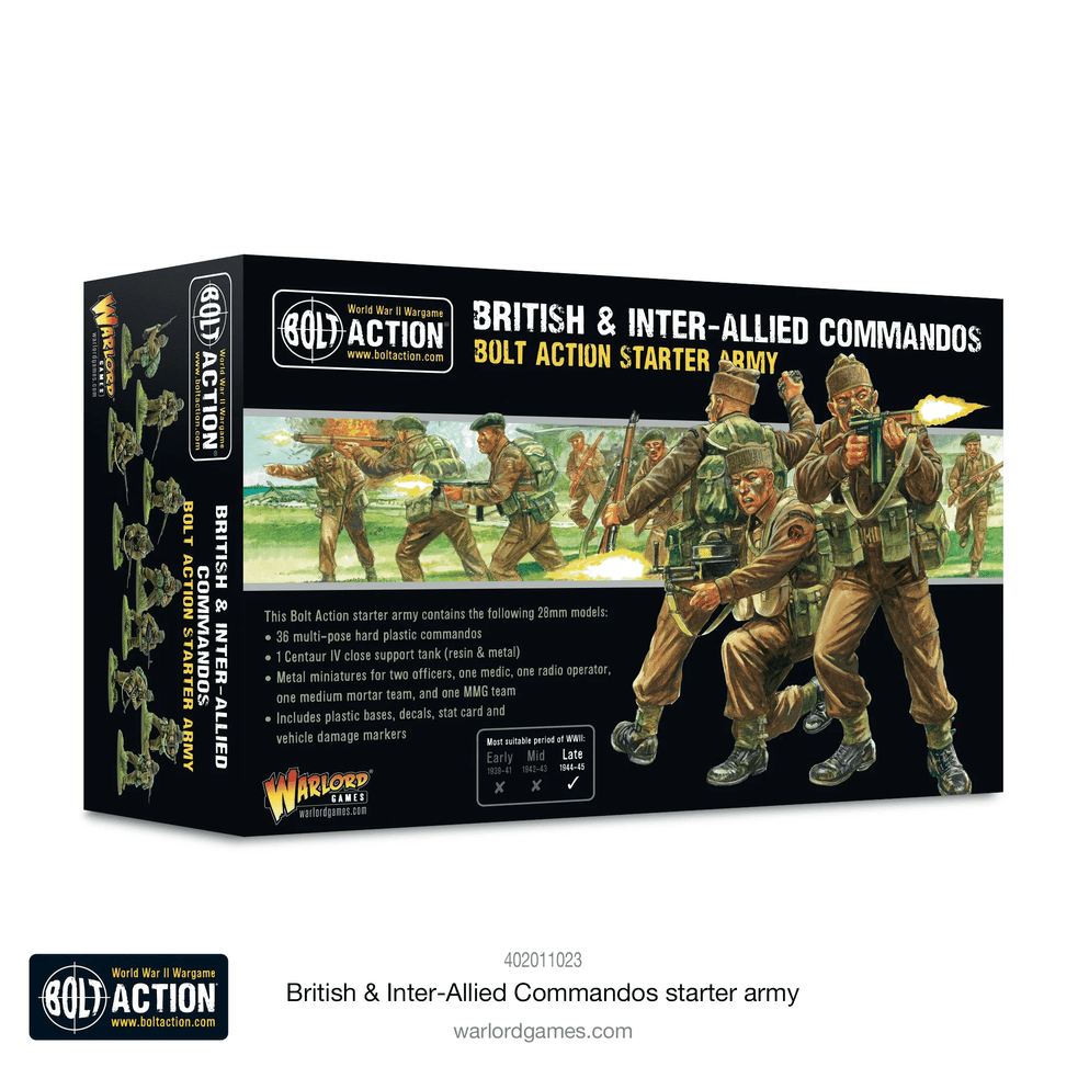 Bolt Action : British & Inter-Allied Commandos Starter Army │ Late