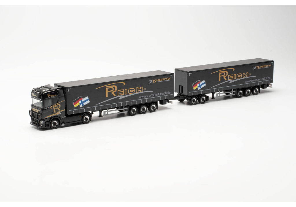 Herpa : Scania CS20 semi + remorque Reich 