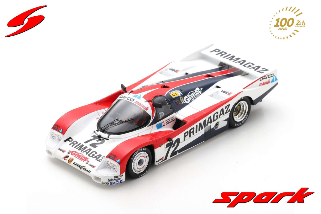 Spark model : PORSCHE 962 C NO.72 24H LE MANS 1989 P. YVER - P. BELMONDO - J. LÄSSIG