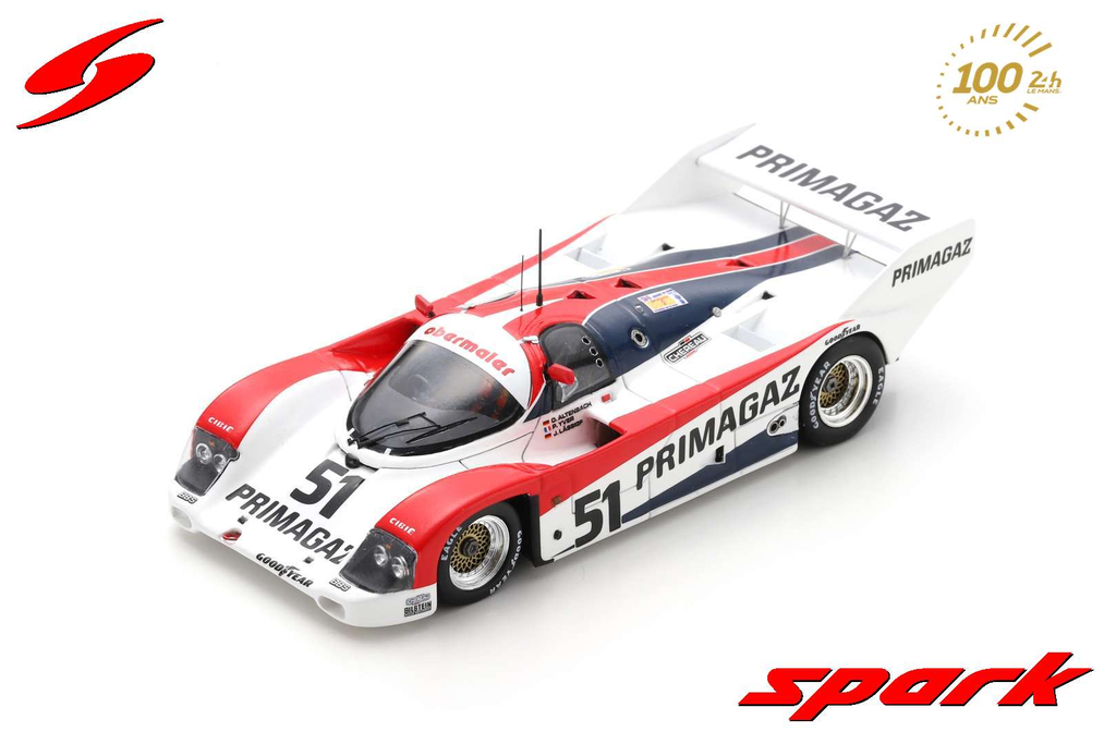 Spark model : PORSCHE 962 C NO.51 24H LE MANS 1991 P. YVER - O. ALTENBACH - J. LÄSSIG