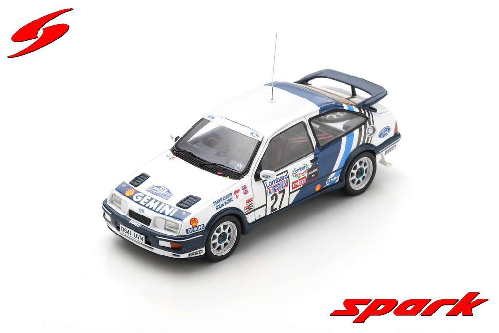 SPark model : FORD SIERRA RS COSWORTH NO.27 LOMBARD RAC RALLY 1989 C. MCRAE - D. RINGER