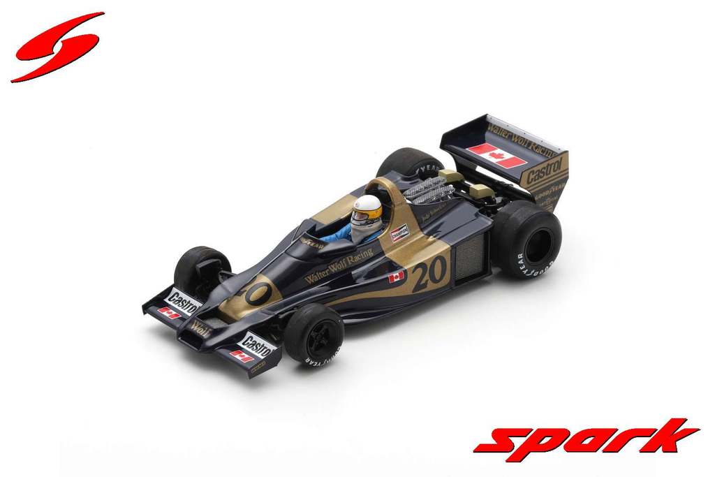 Spark model : WOLF WR1 NO.20 WINNER MONACO GP 1977 JODY SCHECKTER