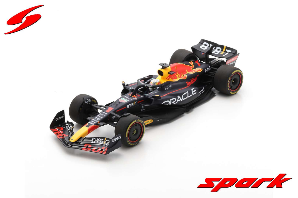 Spark model : REDBULL RB18 RACING Oracle NO.1 ORACLE RED BULL RACING WINNER BELGIAN GP 2022 MAX VERSTAPPEN