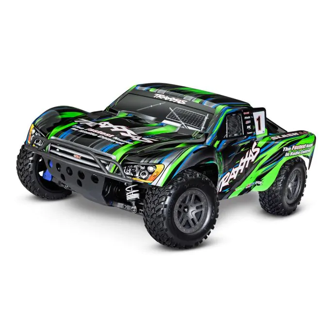 Traxxas : Slash 4x4 BL-2s 1/10 4WD Brushless Short Course Truck TQ │ Verte [TRX 68154-4GRN]