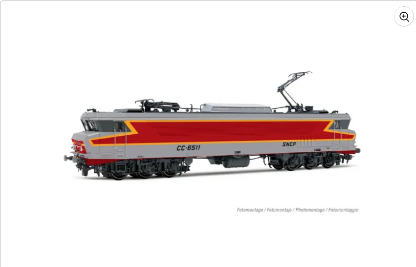 Jouef : Locomotive électrique CC6511 Argent Logo Mistral DCC Sound